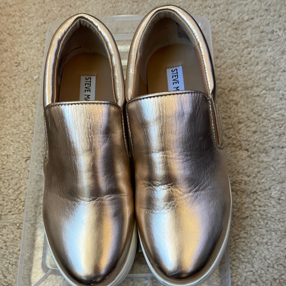 Rose gold Steve Madden shoes
